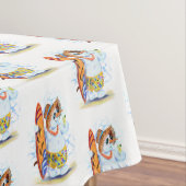 Summer Tablecloth Snowman Surfer Tafelkleed (Voorbeeld)