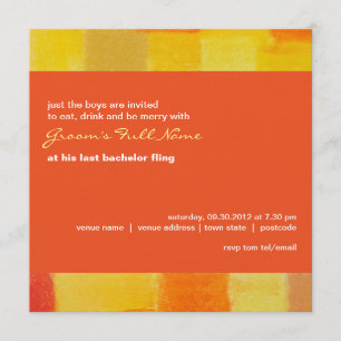 Summer tango Bachelor Party Invitation Kaart