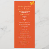 Summer tango Wedding Program Programma (Voorkant)