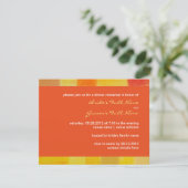 Summer tango Wedding Rehearsal Dinner Invitation Kaart (Staand voorkant)