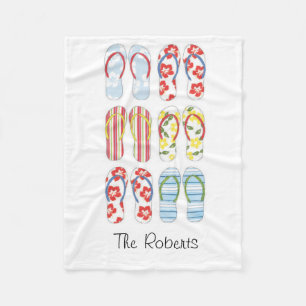Summer Teenslippers Blanket Fleece Deken
