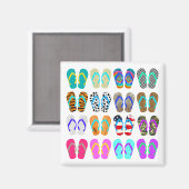 Summer Teenslippers Chart Magneet (Voorkant / Achterkant)