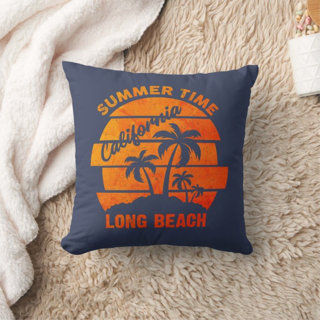 Summer Time California Long Beach Kussen (Deken)