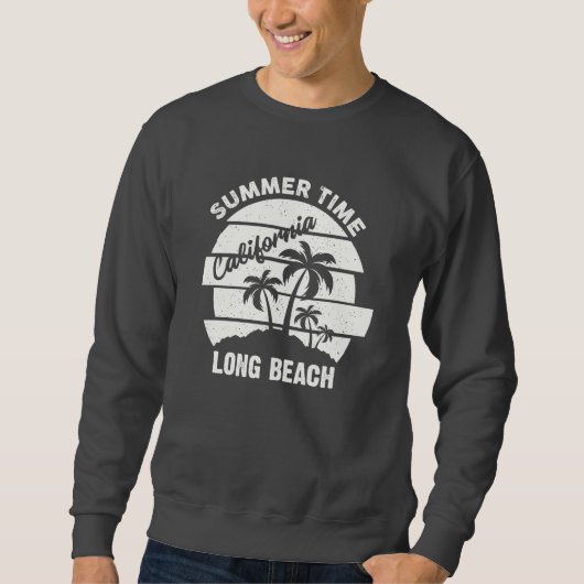 Summer Time California Long Beach Trui (Voorkant)