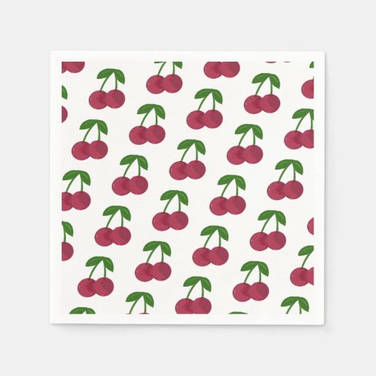 Summer Time Dark Cherries Servetten (Voorkant)