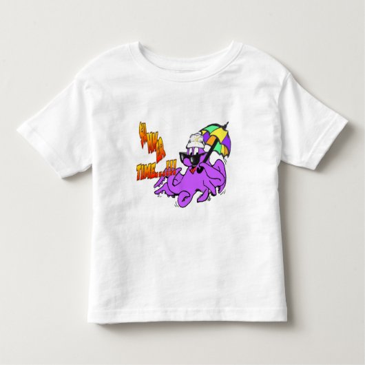 Summer Time Octopus Toddler T-shirt (Voorkant)