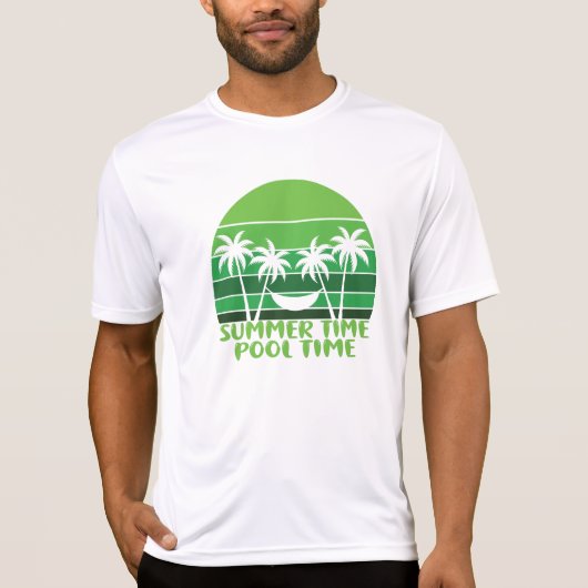 SUMMER TIME POOLTIJD. T-SHIRT (Voorkant)