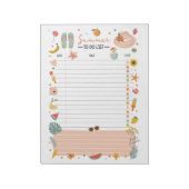 Summer To-Do List Note Pad Bucket List Notitieblok (Gedraaid)