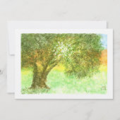 Summer Tree Aleph Bat/Bar Mitzvah Uitnodiging (Voorkant)