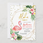 Summer Tropical Aloha Trente Invitation (Devant)