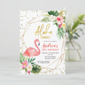 Summer Tropical Aloha Trente Invitation (Debout devant)