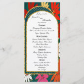 Summer Tropical Big Flowers & Arch Wedding Menu (Voorkant)