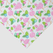 Summer Tropical Flamingo and Floral Pattern Tissuepapier (Detail)