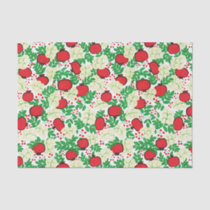 Summer Tropical Fruit Leaves Natural Tissuepapier