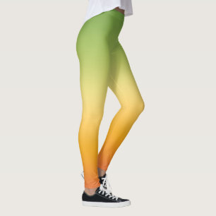 Summer Tropical Gradient Oranje Lemon Limoen Ombre Leggings