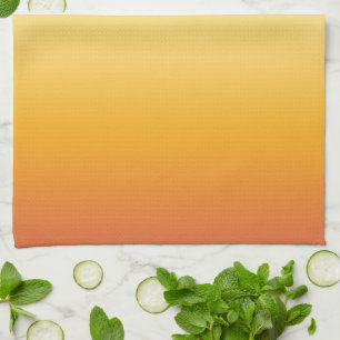 Summer Tropical Gradient Oranje Lemon Limoen Ombre Theedoek