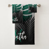 Summer Tropical Leaves Bad Handdoek (Insitu)