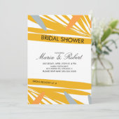 Summer Tropical Palm Abstract Yellow Vrijgezellenf Kaart (Staand voorkant)