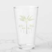Summer Tropical Palm Tree Island Beach Classic Glas (Achterkant)