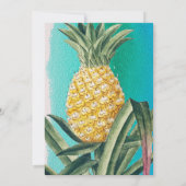 Summer Tropical Pineappelfruit Bedankkaart (Achterkant)