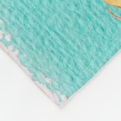 Summer Tropical Pineappelfruit Fleece Deken (Hoek)