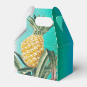 Summer Tropical Pineapple Fruit Party Bedankdoosjes (Achterkant)