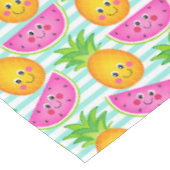 Summer Tropical Pineapple & Watermelon Pattern Tafelkleed (Gekanteld)