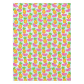 Summer Tropical Pineapple & Watermelon Pattern Tafelkleed (Voorkant)
