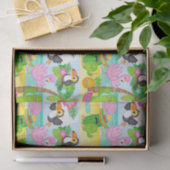 Summer Tropical Toucan en Flamingo patroon Tissuepapier (Geschenk)