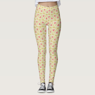 Summer Tropical Wildflower Paradise Leggings