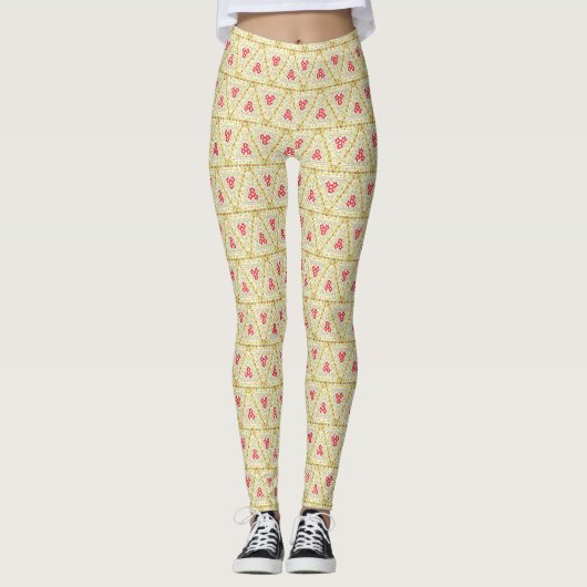 Summer Tropical Wildflower Paradise Leggings (Voorkant)