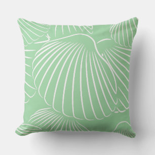 Summer Turquoise-Green Seashell Kussen