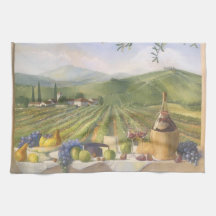 Summer Tuscan Vineyard Wine Landscape Italy Counte