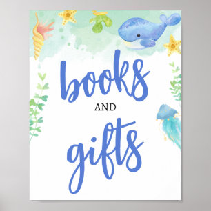 Summer Under the Zee Baby shower Boeken & Geschenk Poster