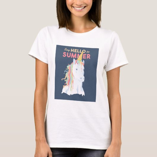 Summer Unicorn T-shirt (Voorkant)