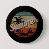 SUMMER VACATION GIFT RONDE BUTTON 7,6 CM (Voorkant)