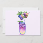 Summer Vacation Kaart Fresh Blueberry Cool Drink (Achterkant)