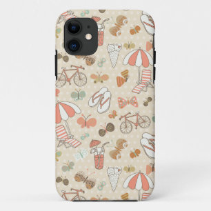Summer Vacation Pattern iPhone 11 Hoesje