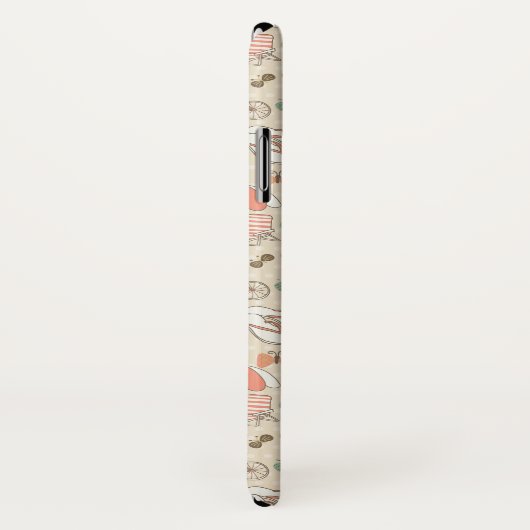 Summer Vacation Pattern Case-Mate iPhone Case (Achterkant / rechts)
