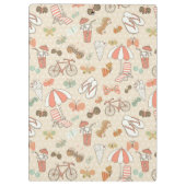 Summer Vacation Pattern Klembord (Achterkant)