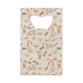 Summer Vacation Pattern Kredietkaart Flessenopener (Achterkant)