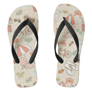 Summer Vacation Pattern Teenslippers