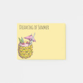 Summer Vacation Pineapple Drink Post-it® Notes (Voorkant)