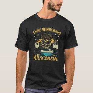 Summer Vacation Retro Mountain Wisconsin Winnebago T-shirt