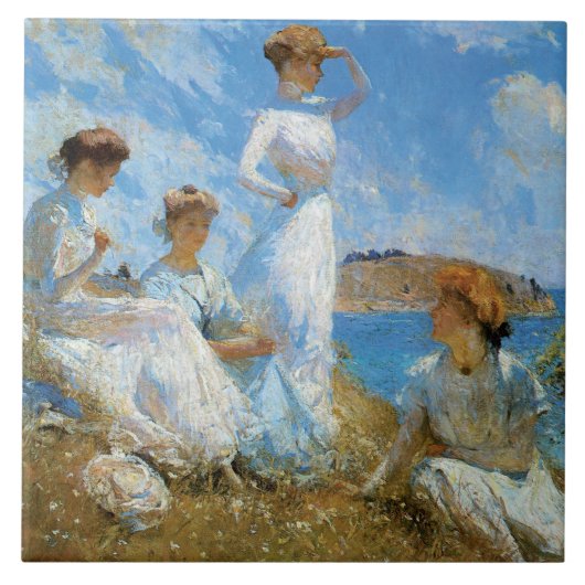 Summer, van Frank W. Benson Tegeltje (Voorkant)