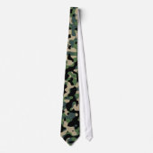 Summer Verdant Camouflage Pattern Stropdas (Voorkant)