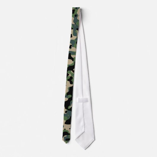 Summer Verdant Camouflage Pattern Stropdas (Achterkant)