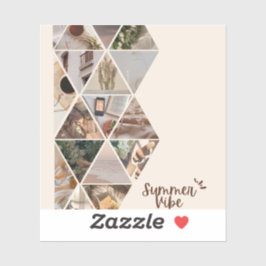 Summer Vibe, ik wil bij je zijn, beige kleur Sticker