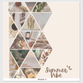 Summer Vibe, ik wil bij je zijn, beige kleur Sticker