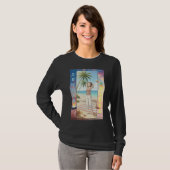 Summer Vibes Anime Beach Scene – Character Art T-shirt (Voorkant volledig)